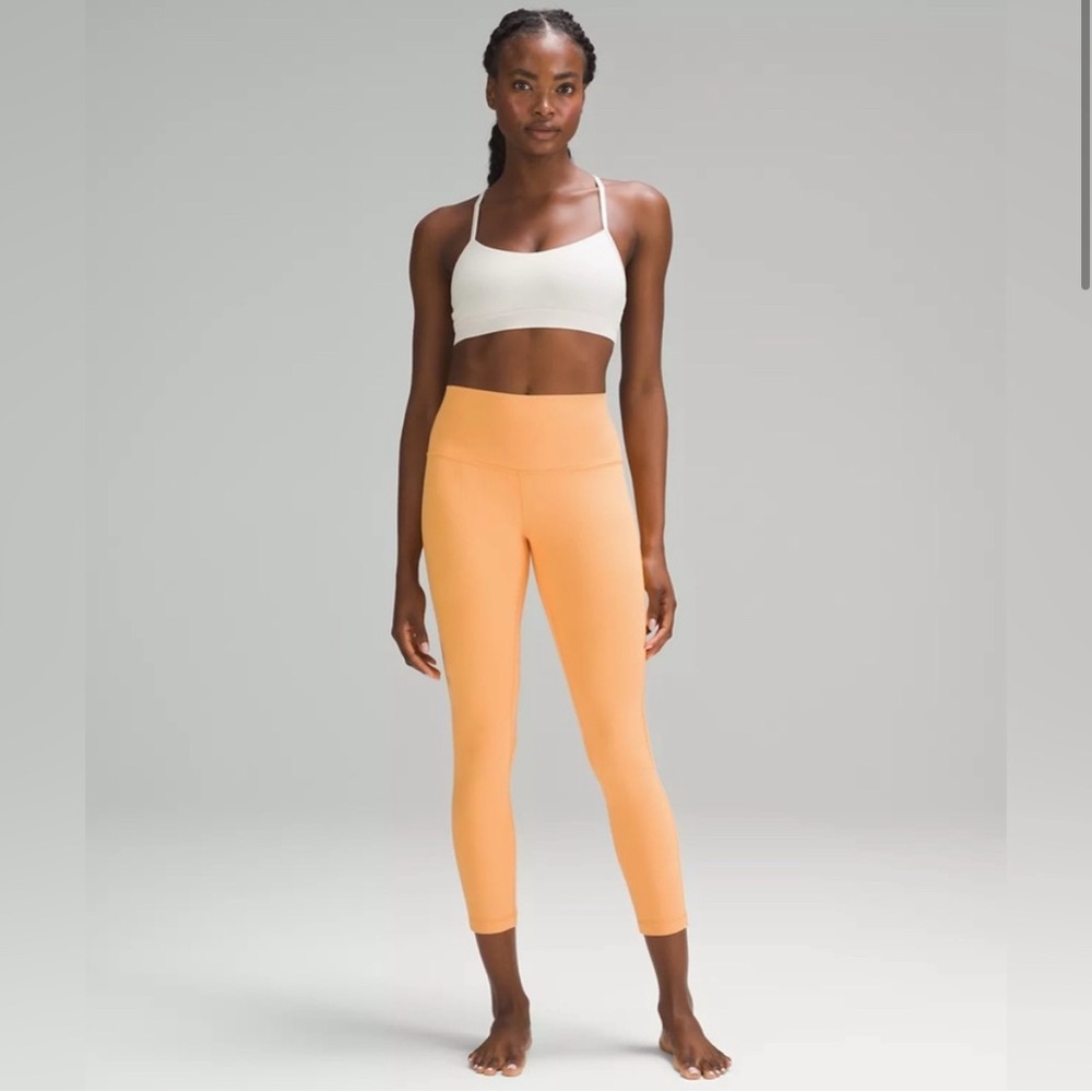 Lulu lemon mango dream ribbed Leggings